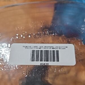 Longaberger Medium Crocus Basket Plastic Protector
